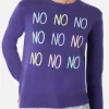 Maglia da donna con ricamo NO NO NO