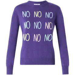 Maglia da donna con ricamo NO NO NO