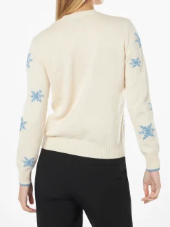 Maglia da donna girocollo con ricamo Per Rompere il Ghiaccio