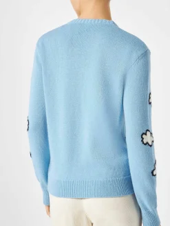 Maglia da donna girocollo con cartolina di New York