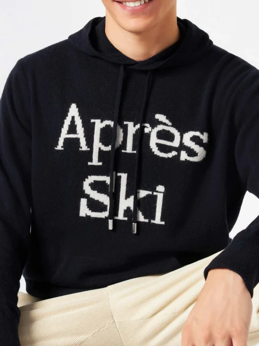 Maglia da uomo con cappuccio e ricamo Après Ski