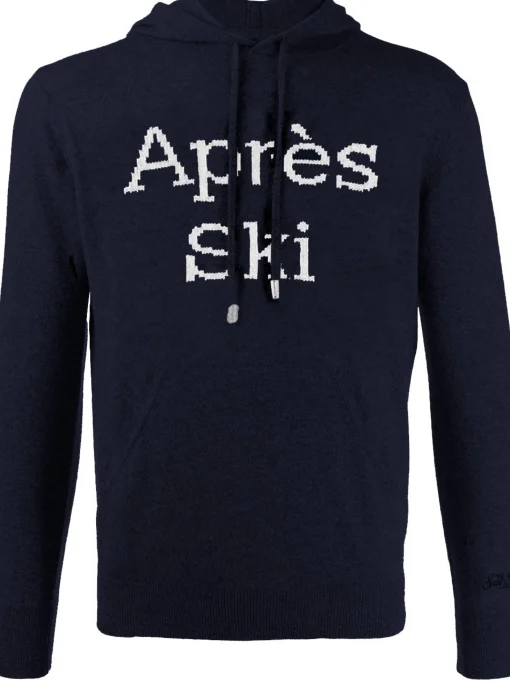 Maglia da uomo con cappuccio e ricamo Après Ski