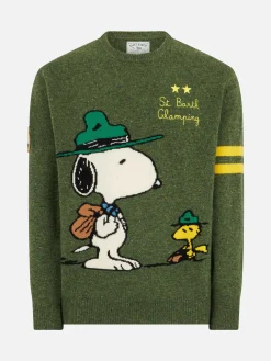 Maglia da uomo donegal girocollo con stampa jacquard Snoopy | SNOOPY - EDIZIONE SPECIALE ©PEANUTS