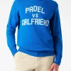 Maglia da uomo girocollo con stampa jacquard Padel vs Girlfriend