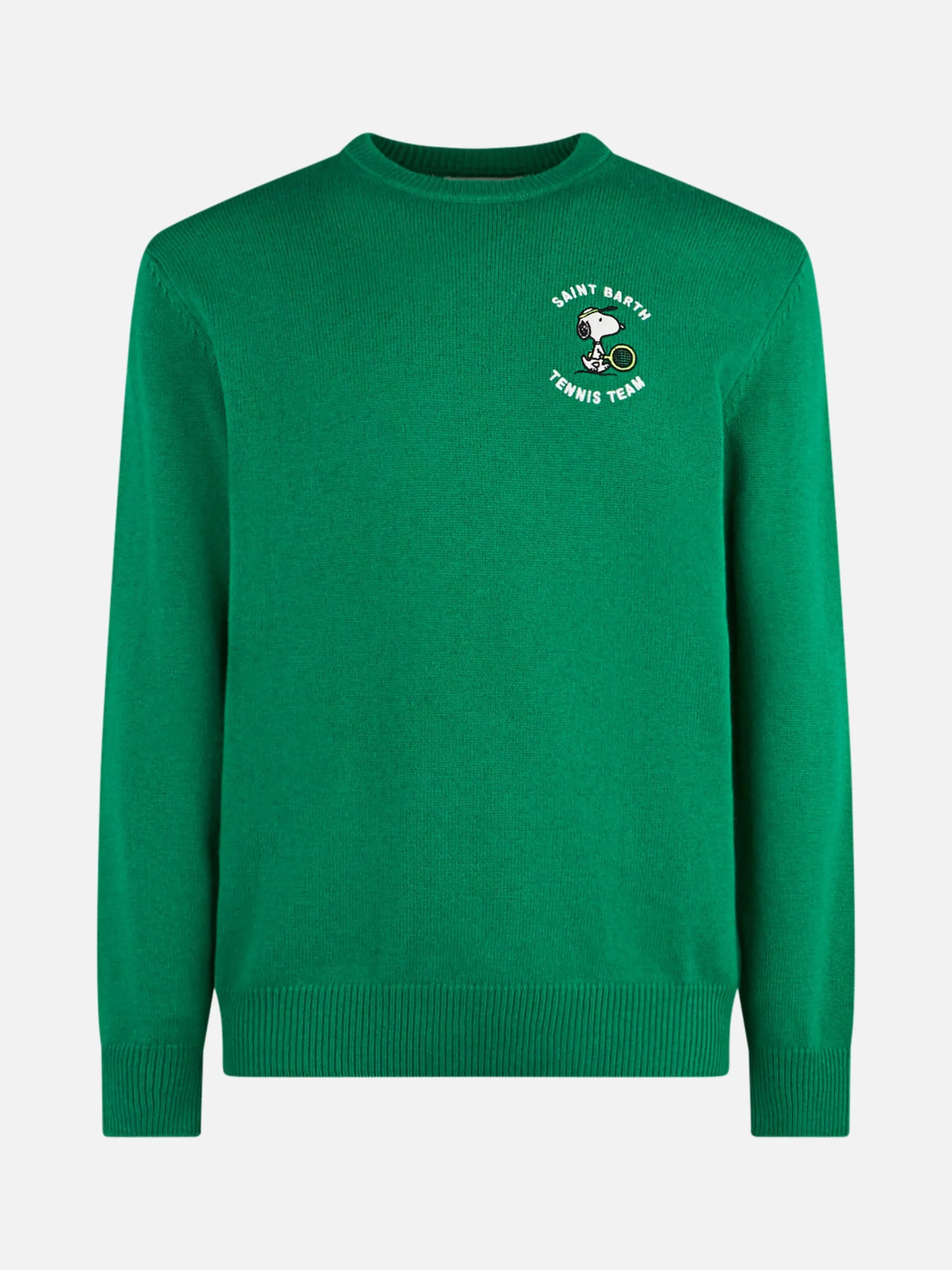 Maglia da uomo girocollo con stampa jacquard tennis Snoopy | SNOOPY - EDIZIONE SPECIALE ©PEANUTS