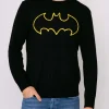 Maglia nera da uomo logo Batman | Edizione speciale della Warner Bros