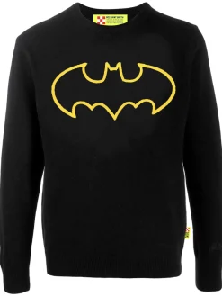 Maglia nera da uomo logo Batman | Edizione speciale della Warner Bros