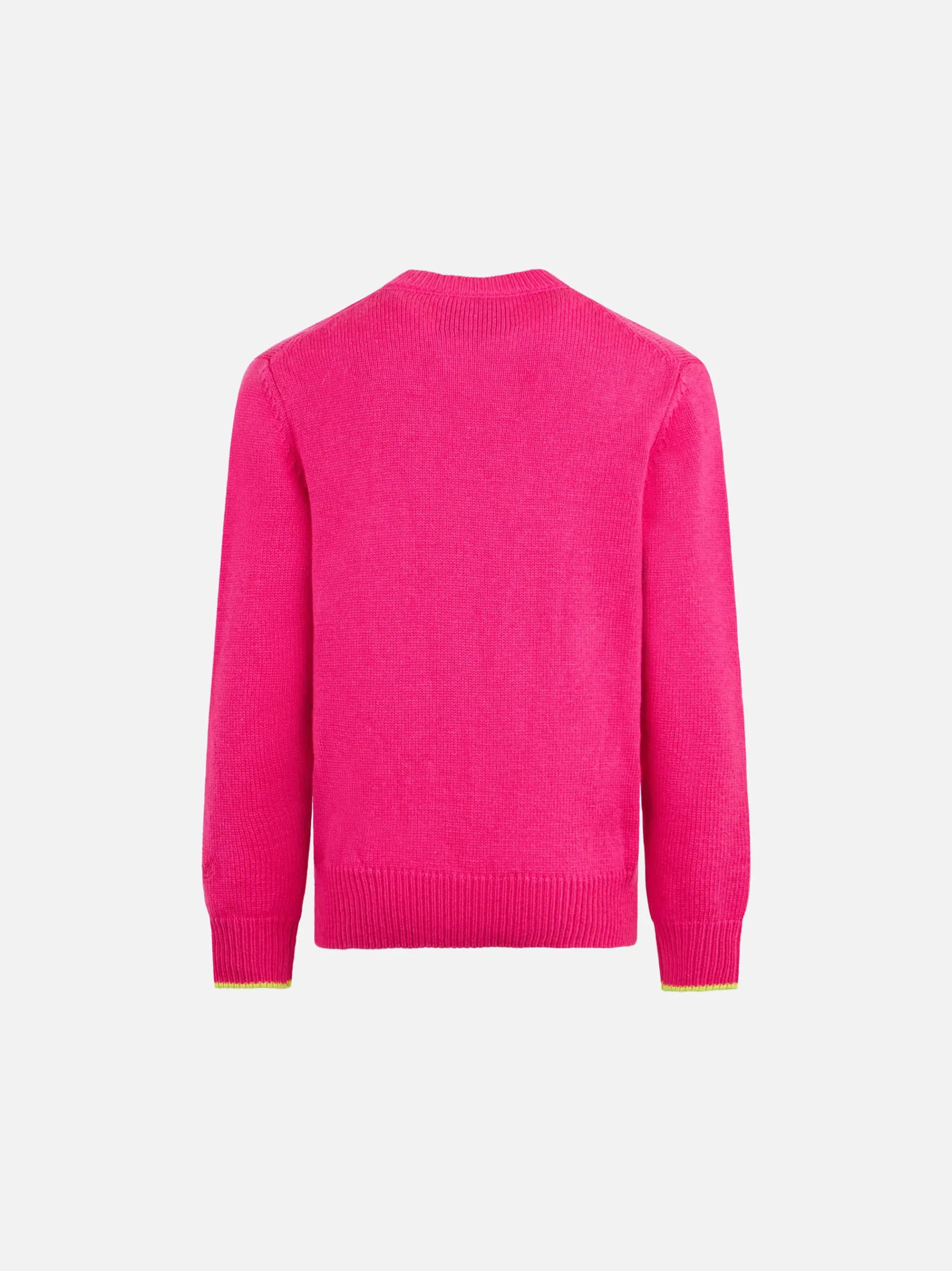 Maglione da bambina girocollo con ricamo My mom is Cool