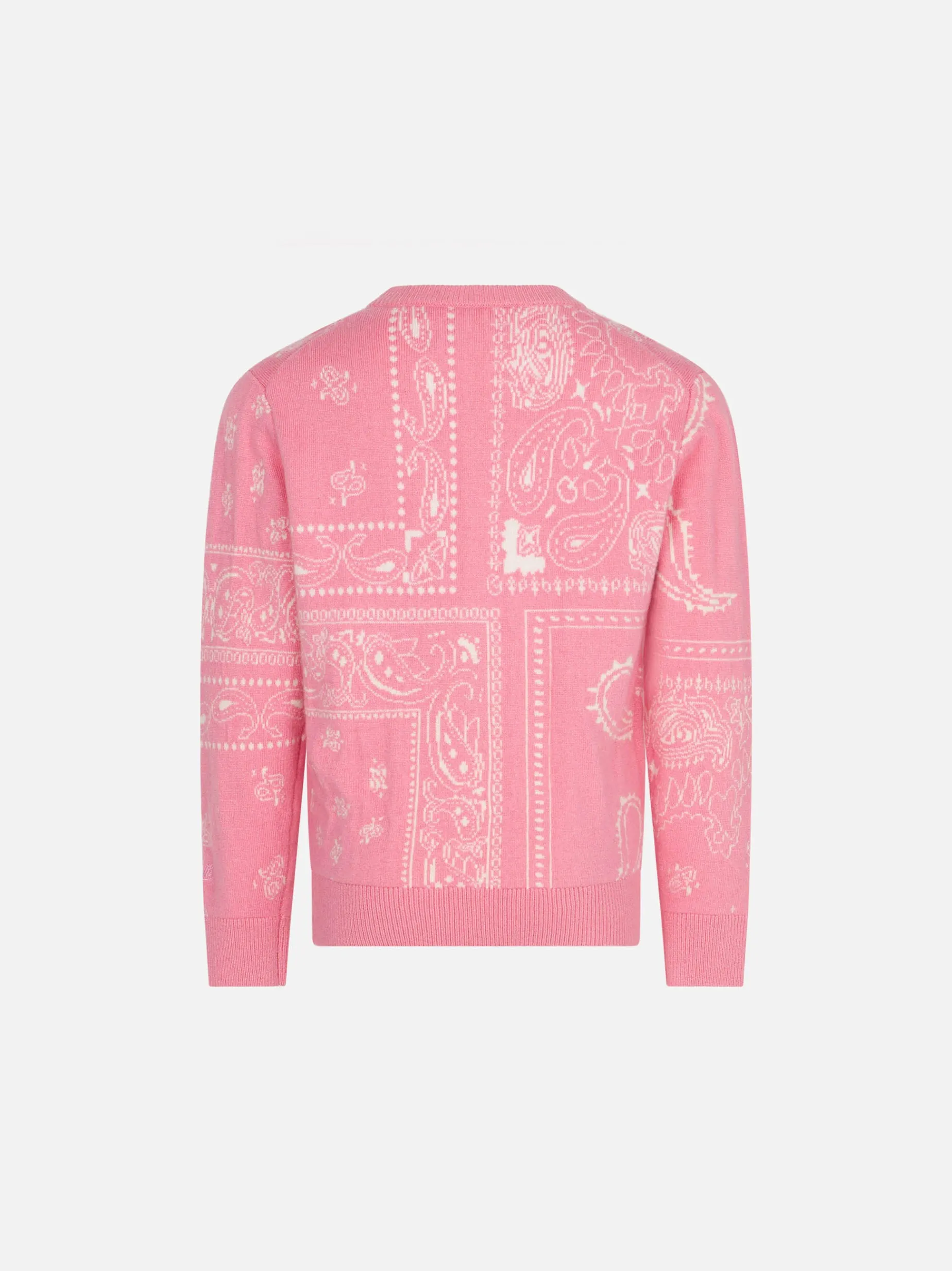 Maglione da bambina stampa bandana con ricamo Saint Barth