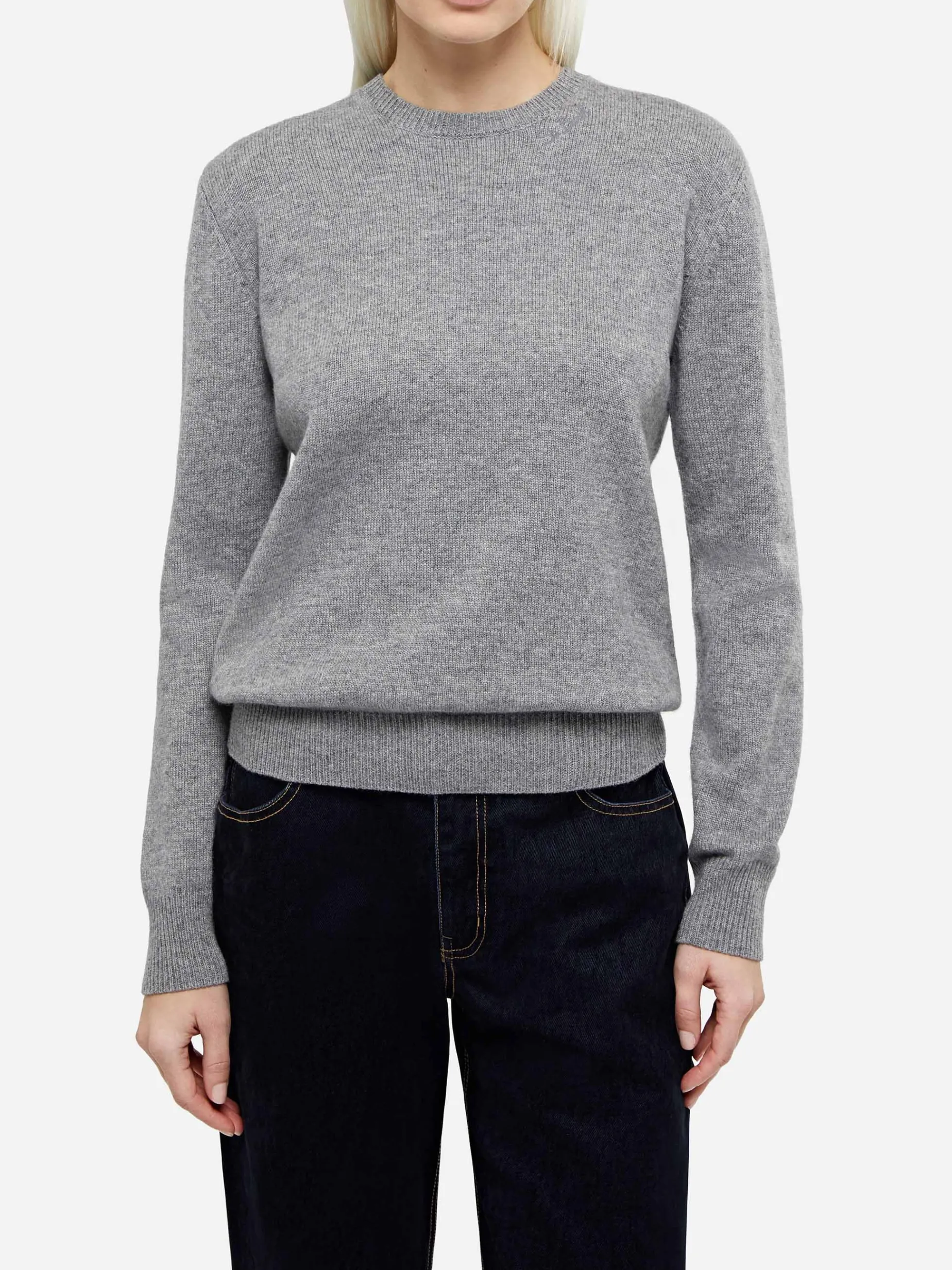 Maglione da donna grigio melange Sorbonne