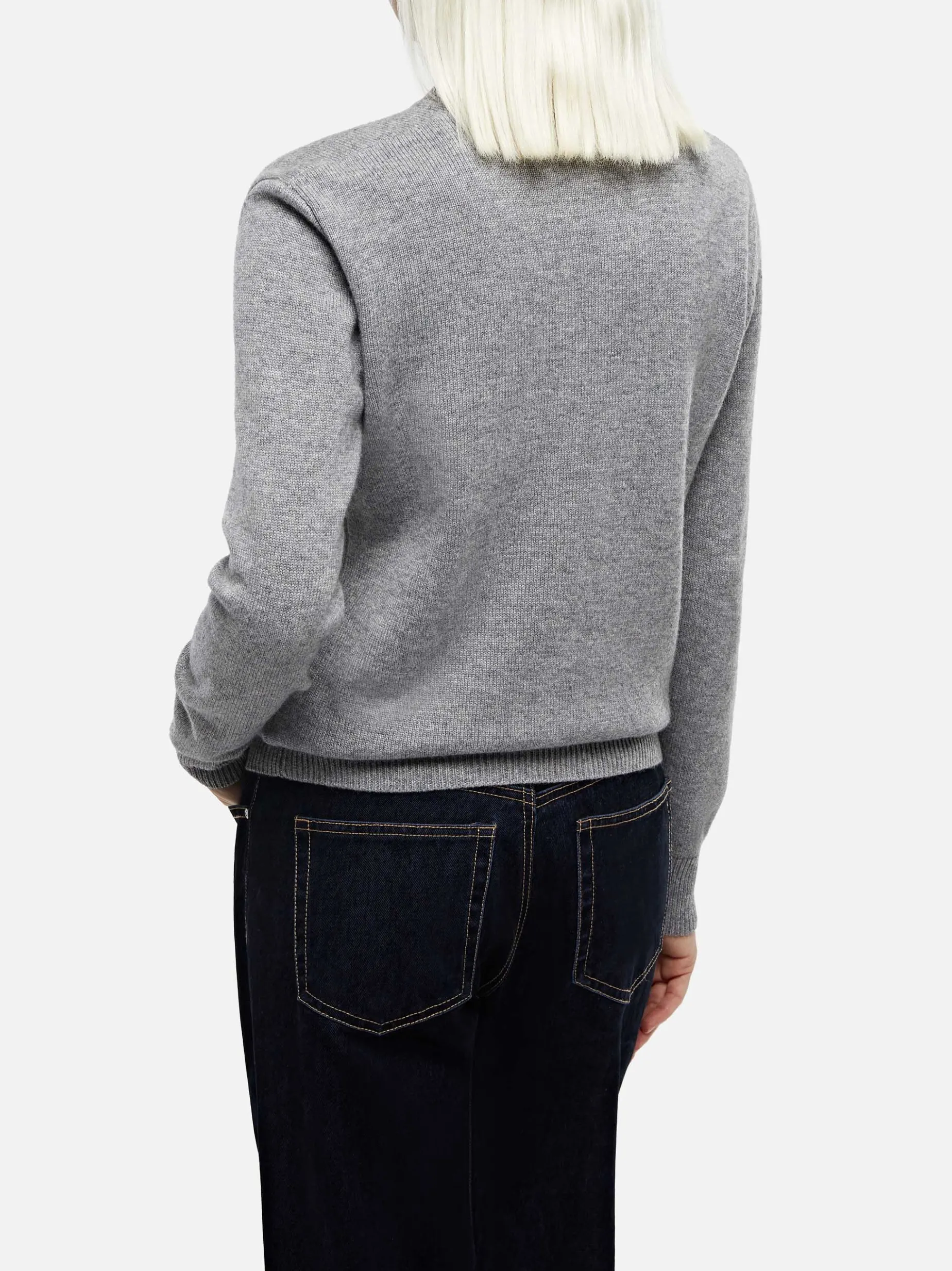 Maglione da donna grigio melange Sorbonne