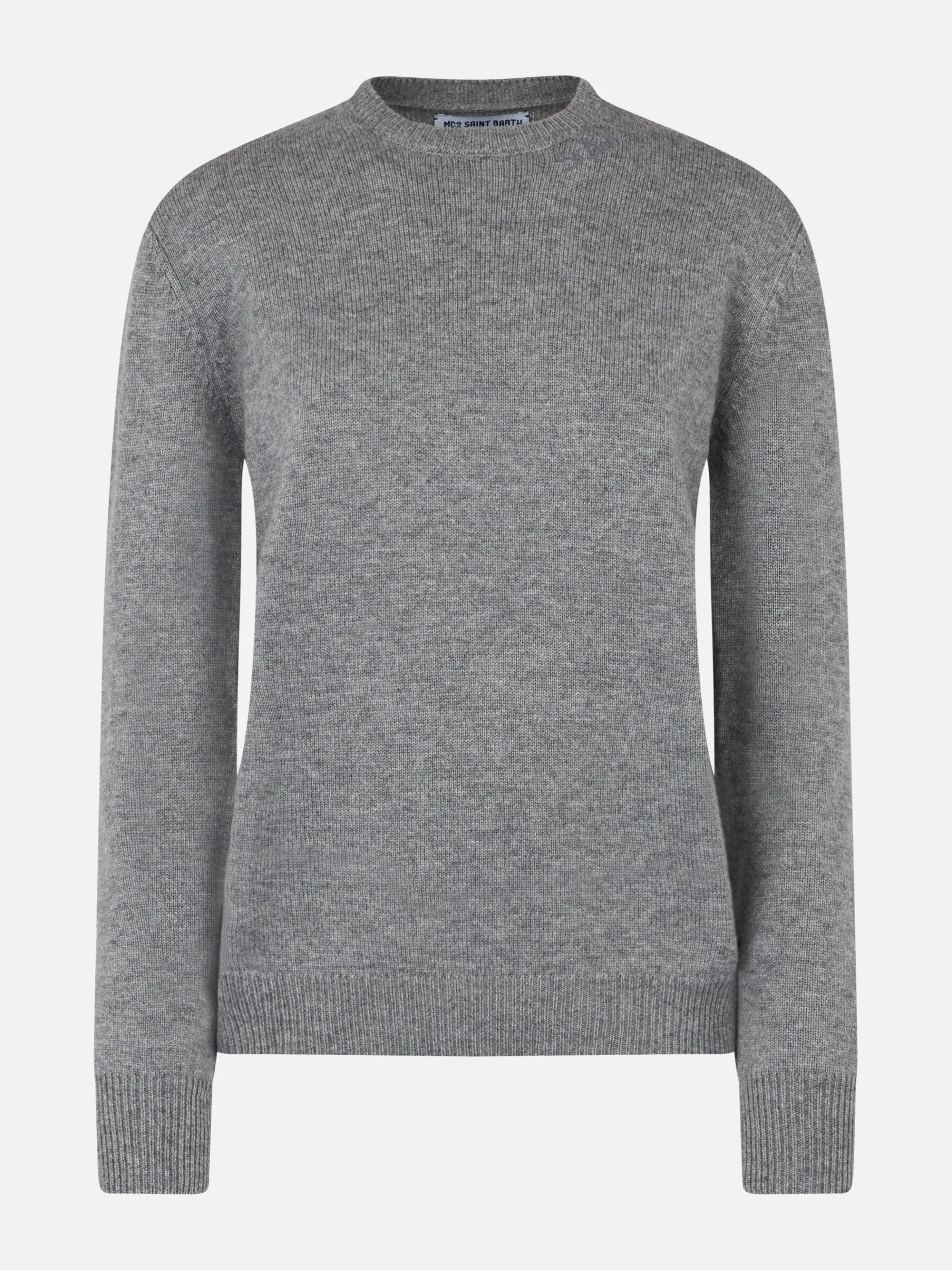 Maglione da donna grigio melange Sorbonne