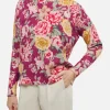 Maglione da donna misto cashmere Louise con stampa floreale