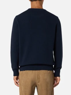 Maglione da uomo blu Heron con jacquard Vacanze di Natale | VACANZE DI NATALE EDIZIONE SPECIALE