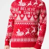 Maglione da uomo con scritta I believe in Santa