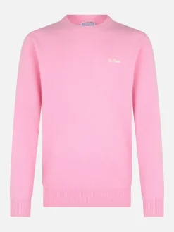 Maglione da uomo in lambswool rosa Regent
