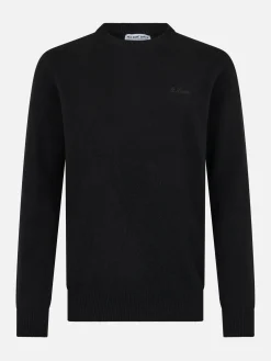 Maglione da uomo in lambswool nero Regent