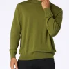 Maglione da uomo Regent in lana merino pistacchio