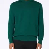 Maglione da uomo Regent in lana merino verde britannico
