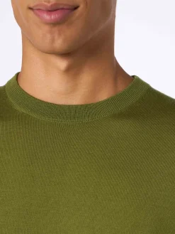 Maglione da uomo Regent in lana merino pistacchio