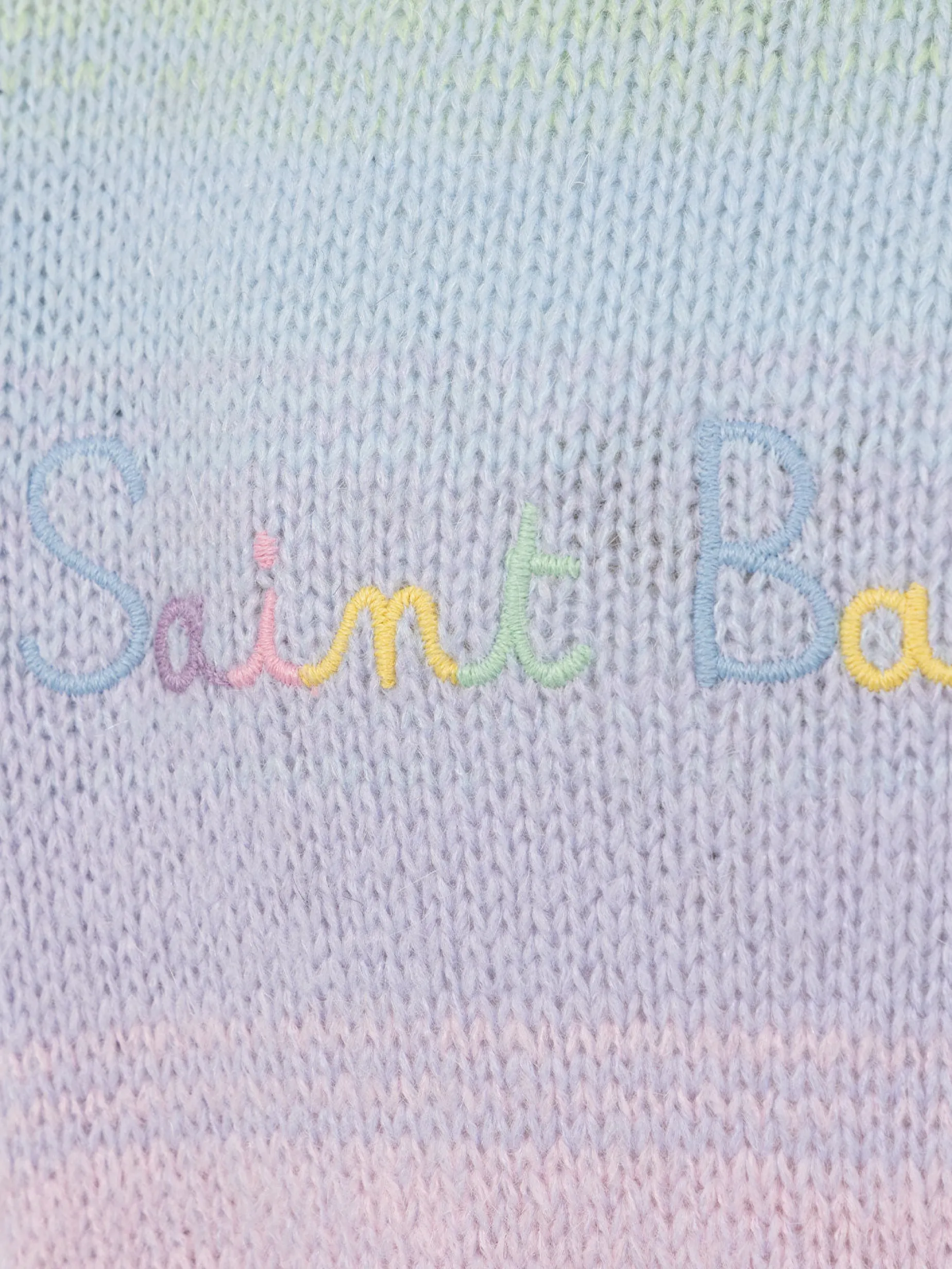 Maglione girocollo a righe multicolore da bambina Danya