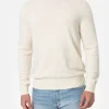 Maglione girocollo in misto cashmere bianco da uomo Regent
