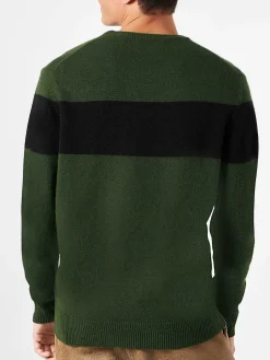 Maglione in misto cashmere da uomo con jacquard Courma