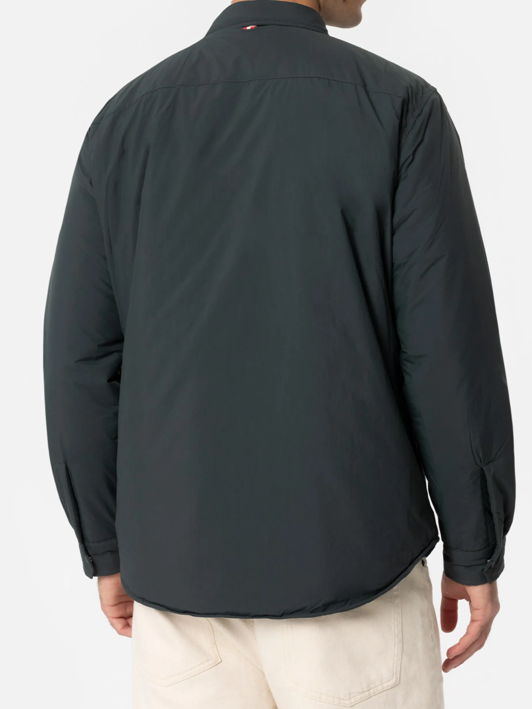 Man British green overshirt Chalet with St. Barth embroidery