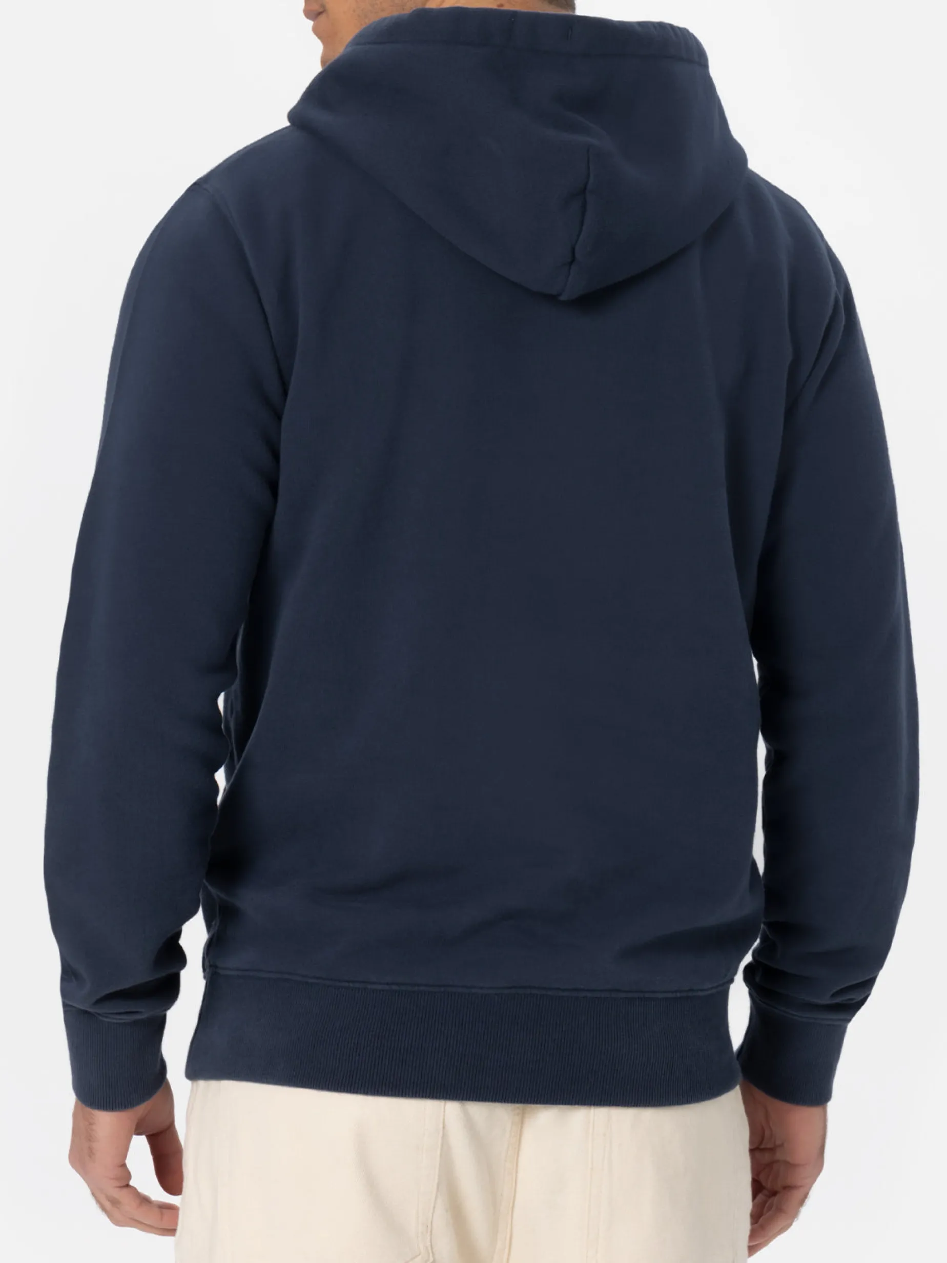 Man navy blue sweatshirt Tribeca with St. Barth embroidery