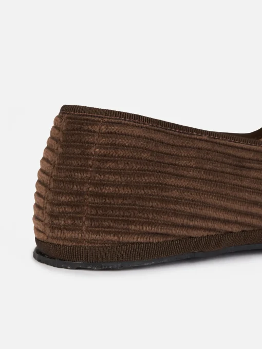 Mocassini pantofola da donna in velluto a coste | MY CHALOM SPECIAL EDITION