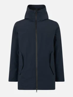Parka da uomo Voyager blu con cappuccio
