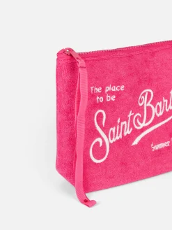 Pochette Aline in spugna fucsia