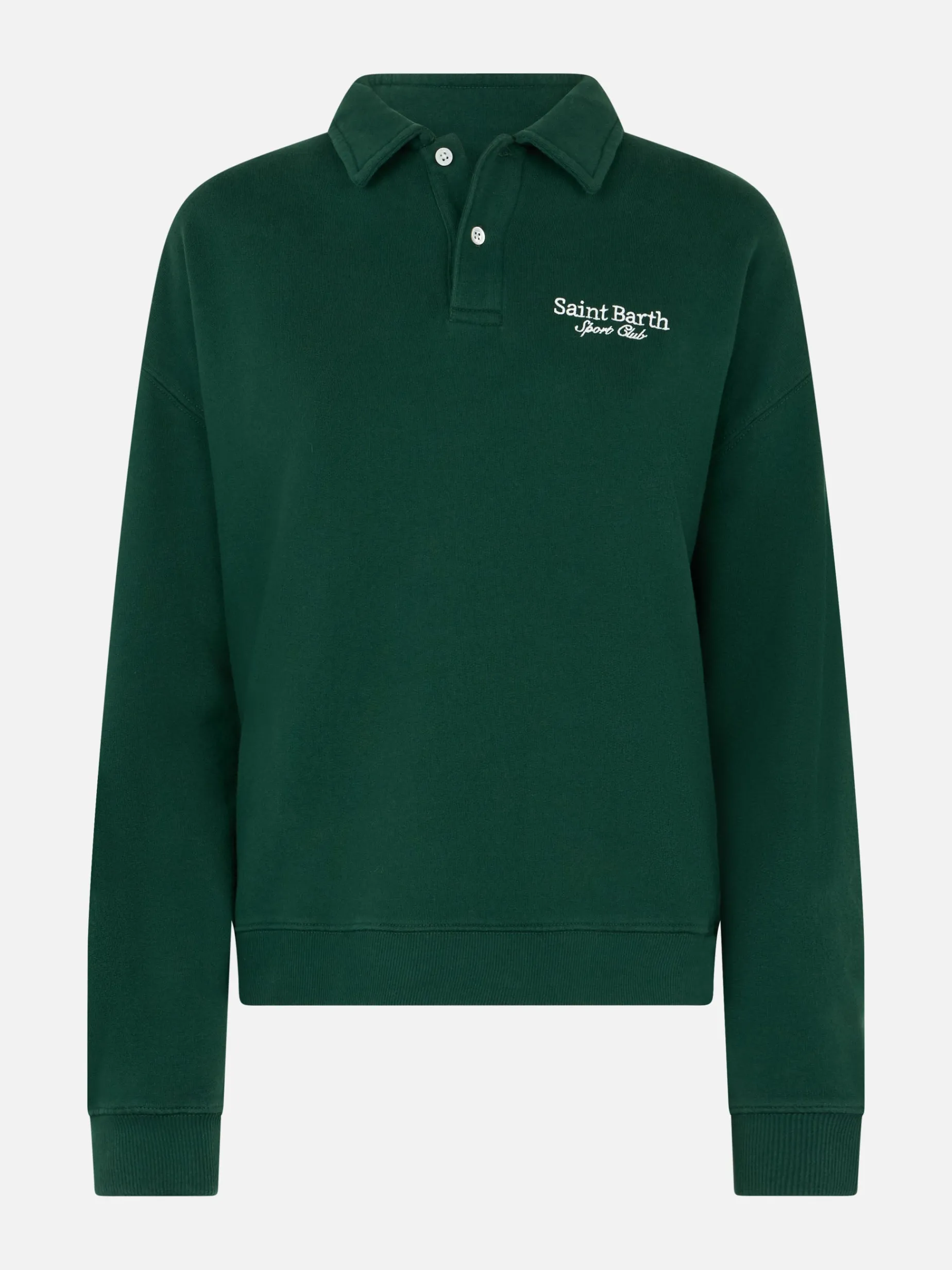 Polo da donna verde Berenice con St Barth sport club