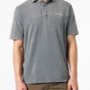 Polo da uomo grigia con ricamo