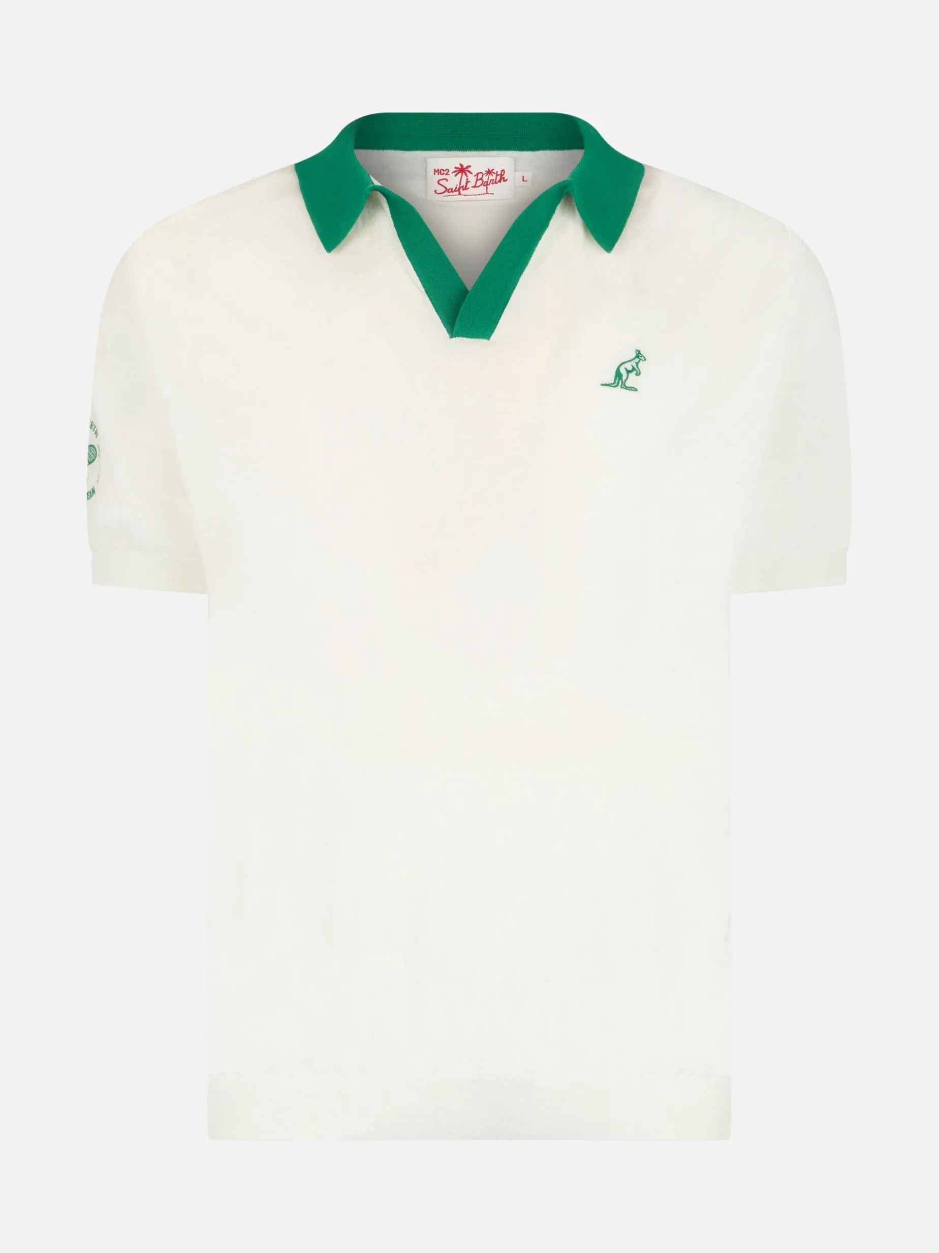 Polo da uomo in maglia color panna Newcomb | AUSTRALIAN BRAND SPECIAL EDITION