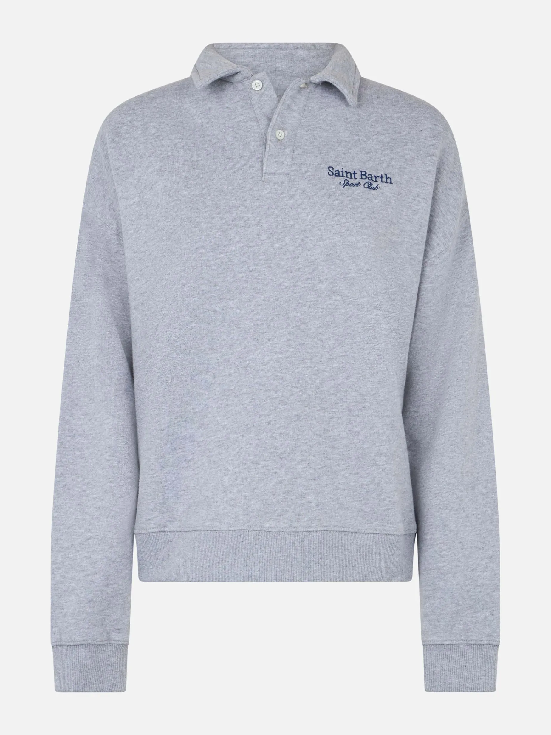 Polo grigia da donna Berenice con St Barth sport club