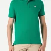 Polo piquet verde con logo St. Barth