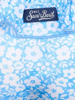 Slip da bagno con volant da bambina Melly con stampa floreale