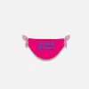 Slip da bagno da bambina fucsia con ricamo