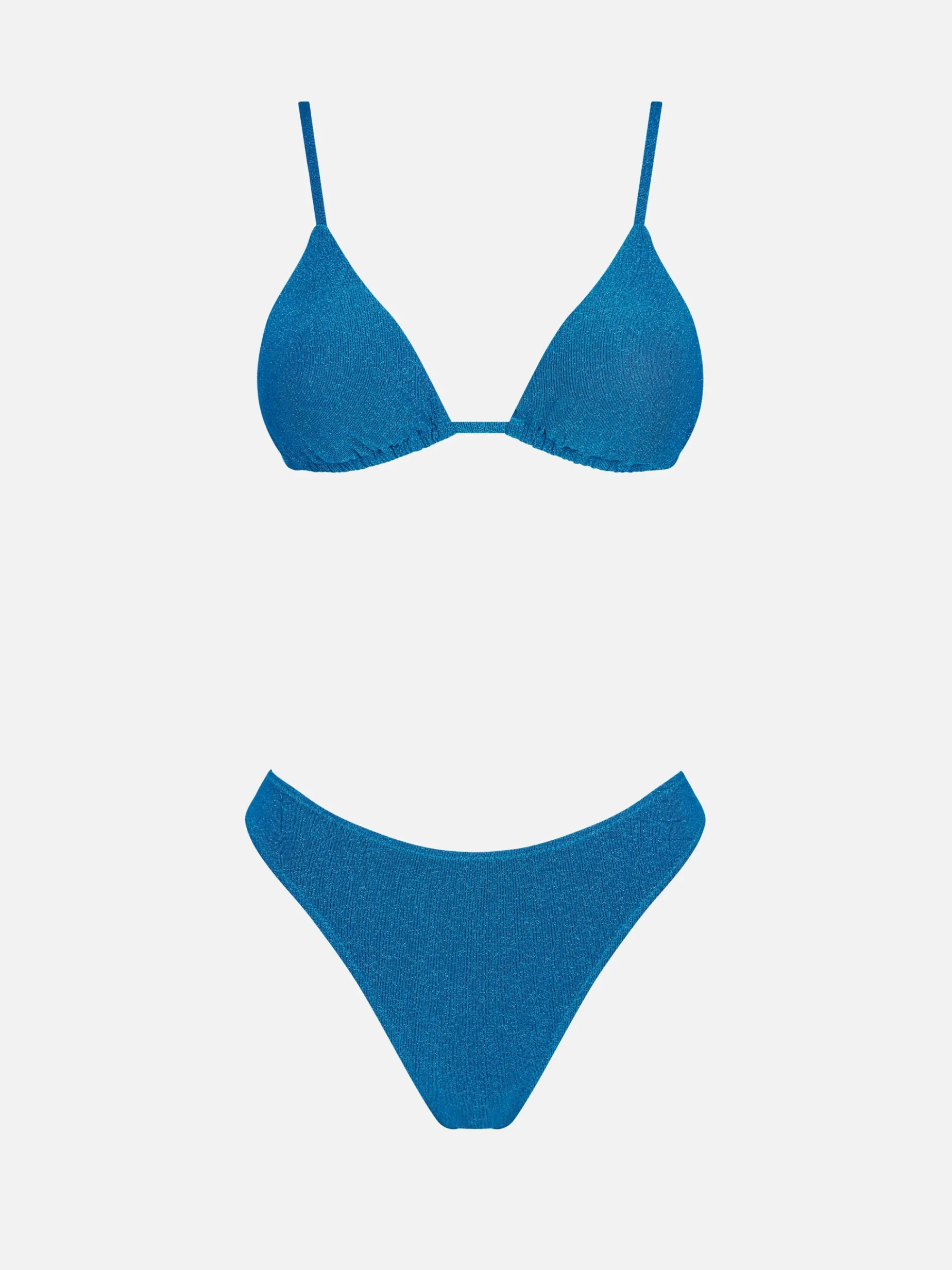 Top da donna a triangolo in lurex