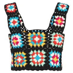 Top fatto a mano all'uncinetto da donna