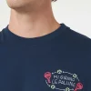 T-shirt classica da uomo in jersey di cotone Portofino con ricamo Mi girano le palline | EDIZIONE SPECIALE INSULTI LUMINOSI