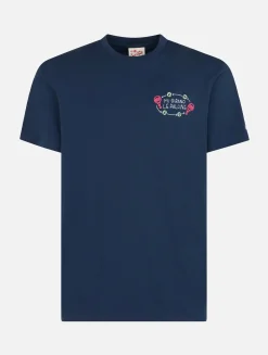 T-shirt classica da uomo in jersey di cotone Portofino con ricamo Mi girano le palline | EDIZIONE SPECIALE INSULTI LUMINOSI