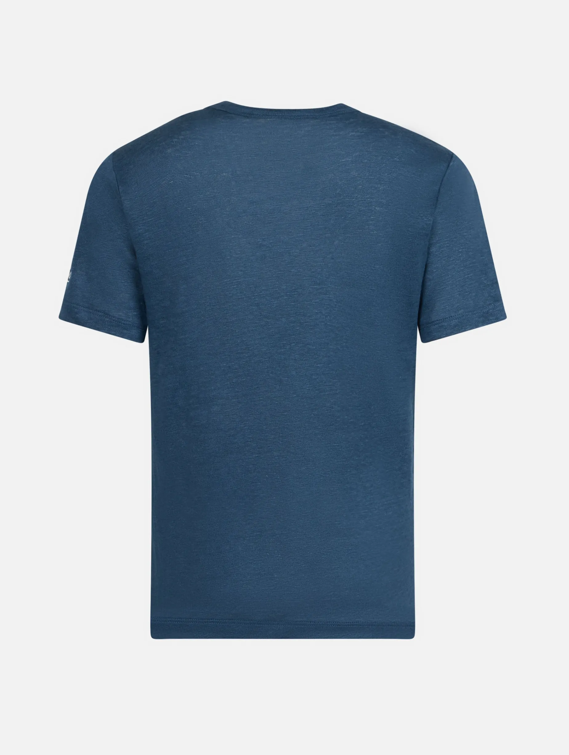 T-shirt da bambino Alex in jersey di lino blu marino