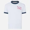 T-shirt da bambino in cotone con ricamo