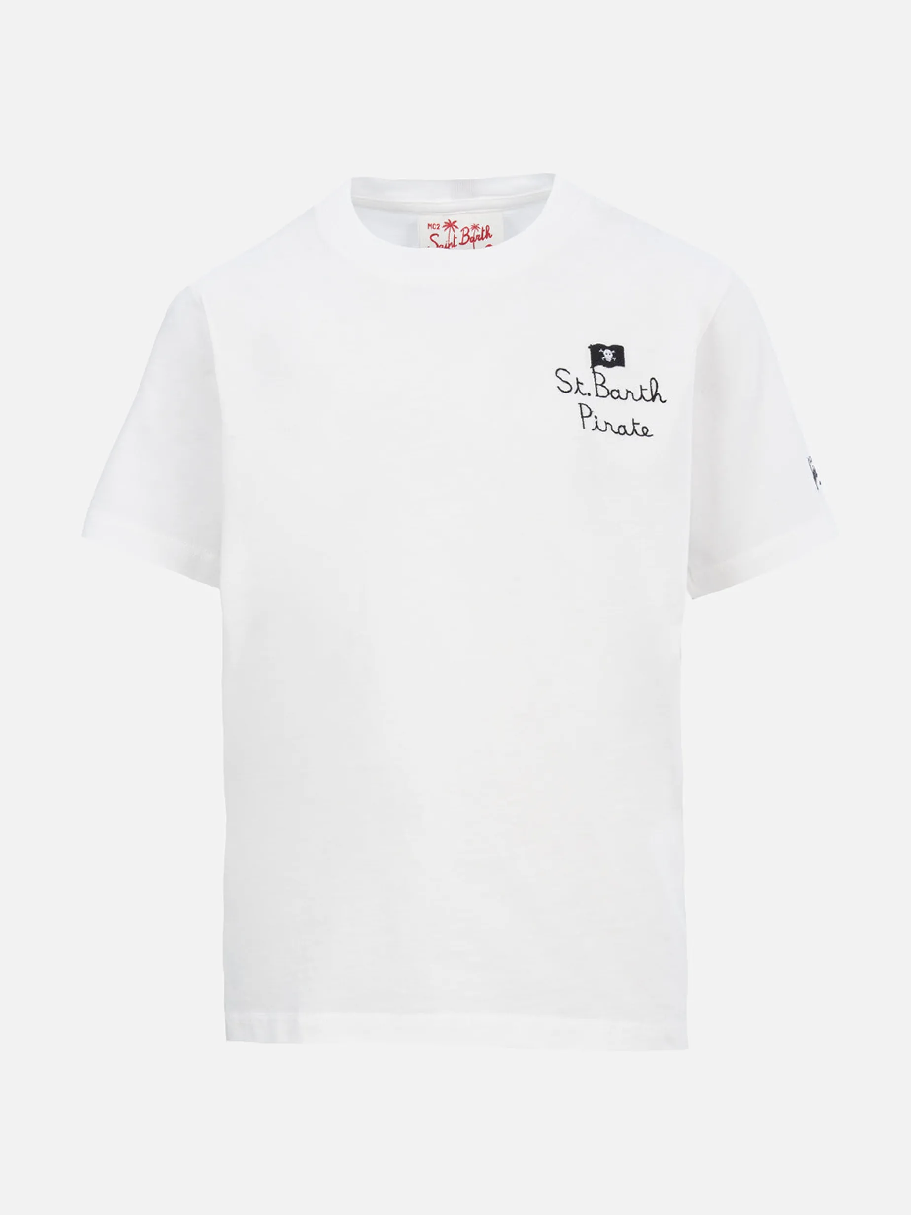 T-shirt da bambino in cotone con stampa Snoopy e ricamo Pirata St. Barth | EDIZIONE SPECIALE SNOOPY PEANUTS