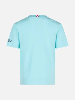 T-shirt da bambino in cotone con stampa Portofino Vespa Friend | Vespa® Special Edition