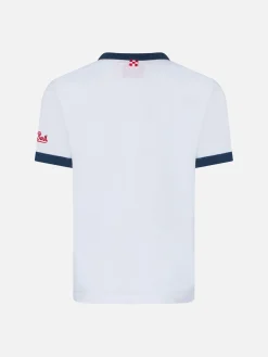 T-shirt da bambino in cotone con ricamo