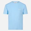 T-shirt da bambino in spugna azzurra Gary con ricamo St. Barth