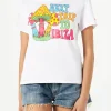 T-shirt da donna in cotone con stampa Funghi